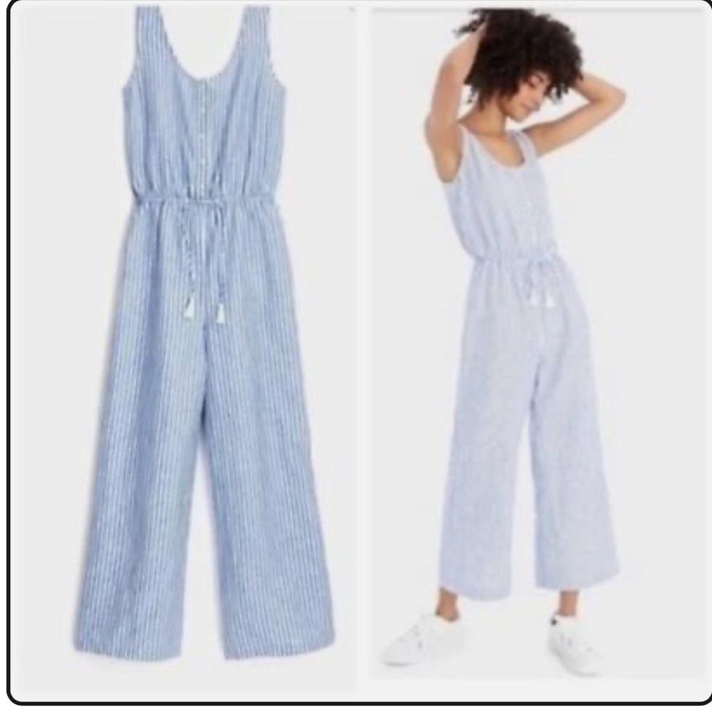 J.Crew Linen Cotton Jumpsuit
